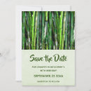 Search for bamboo save the dates Green
