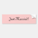 Search for just married bumper stickers Pink