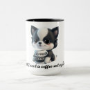 Search for border collie puppy mugs Black white dog