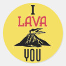 Search for cute volcano stickers I love you