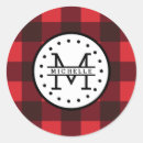 Search for red and black plaid stickers Check