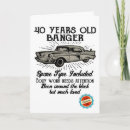 Search for funny 40th birthday cards Retro