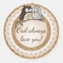 Search for owl wedding stickers Birds