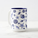 Search for blue seashells mugs Starfish