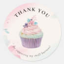 Search for thank you bakery stickers Cupcake