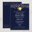 Search for gold glitter graduation invitations Black
