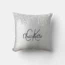 Search for silver cushions Girly