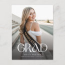 Search for graduation open house postcards Modern minimal simple