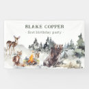 Search for woodland banners 1st birthday