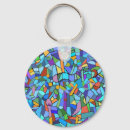 Search for stained glass key rings Decorative