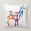 Search for funny llama cushions Watercolor