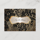 Search for lace chubby business cards Gold