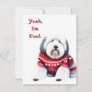 Search for old english sheepdog christmas cards Winter