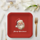 Search for santa claus paper plates Retro