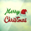 Search for merry christmas window decals White