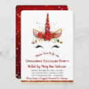 Search for unicorn christmas invitations Party