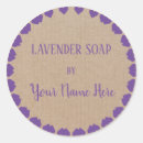 Search for lavender soap stickers Rustic