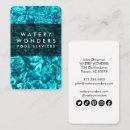 Search for swimming pool business cards Water