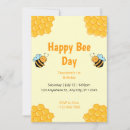Search for happy bee day invitations Cute