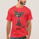 Search for meh cat tshirts Black