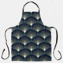 Search for art deco pattern aprons Blue