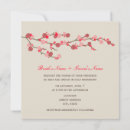 Search for cherry tree wedding invitations Watercolor