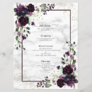 Search for purple and gold menus Bride