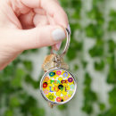 Search for 1960s key rings Flower power
