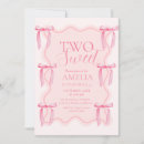 Search for two sweet party invitations Baby girl