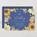 Search for blue and sunflower wedding invitations Watercolor