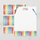 Search for crayons note cards Colourful