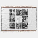 Search for family photo collage blankets Elegant