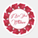 Search for red rose love stickers I love you