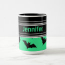 Search for halloween bats mugs Green