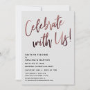 Search for rose gold and grey wedding invitations Typography