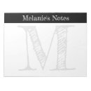 Search for large notepads Black and white