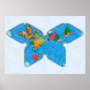 Search for blue map art Retro
