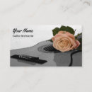 Search for guitar lessons business cards Professional guitar player