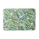Search for green leaf bath mats White