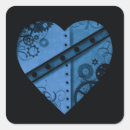 Search for steampunk heart stickers Black