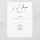 Search for fancy wedding programs Elegant