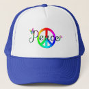 Search for peace hats Text