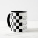 Search for black and white flag mugs Chequerboard