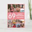 Search for 69 birthday cards Sixty ninth birthday