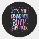 Search for happy 80 birthday stickers 80th