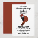 Search for red panda invitations Party