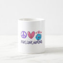 Search for peace coffee mugs Nurse