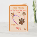 Search for dog mom cards From the dog