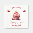 Search for pink cupcake napkins Watercolor