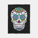 Search for sugar skull blankets Colourful